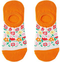 Ankelsokk Oransje Blomster - Onesize (36-43)